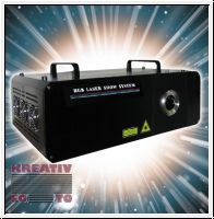 ILDA RGB graphic lasersystem 30kpps / 500mW - 2,6 Watt