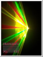 DMX/Auto/Musik Show-Laser 200mW RGY