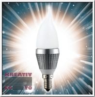 3 W Halogen Candleshaped LED bulb (E14 socket)