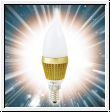 3 W Halogen Candleshaped LED bulb (E14 socket)