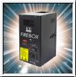 2x DMX Flame projector "FIREBOX" incl. flightcase